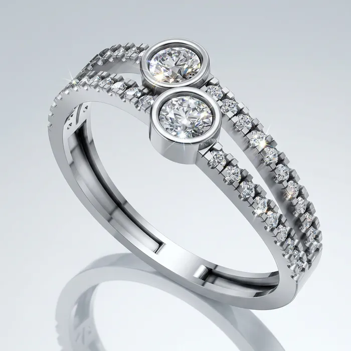 white gold ring