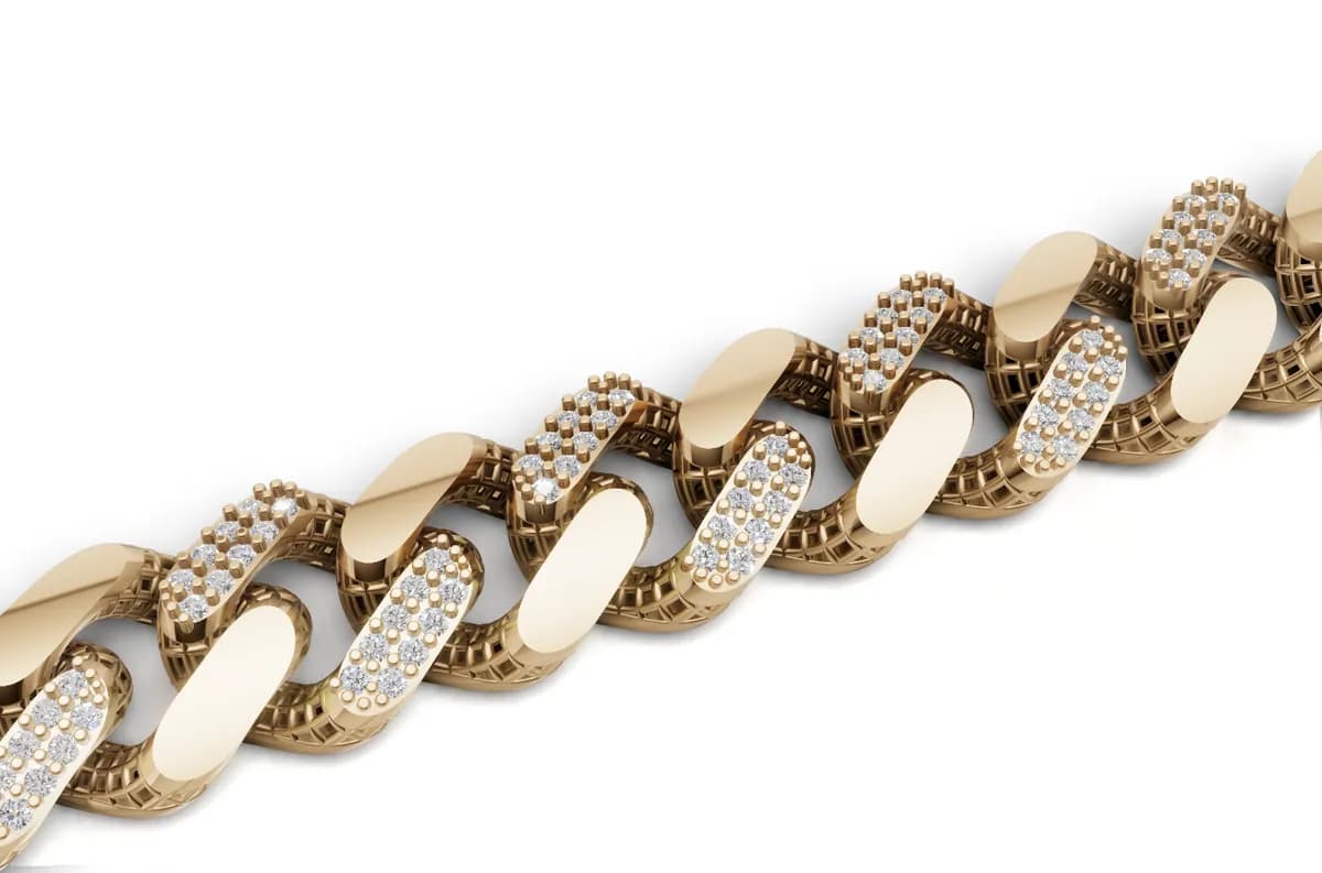 Diamond Cuban Bracelet — view 1