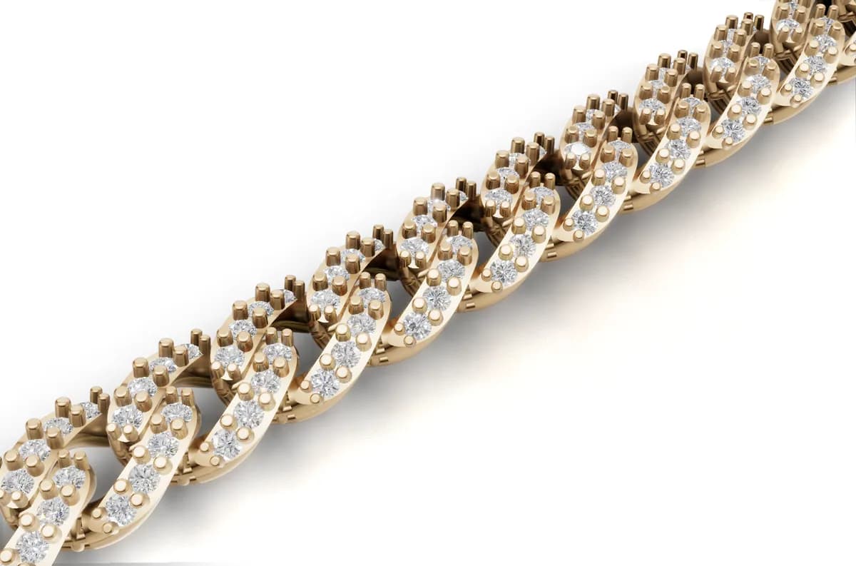 Diamond Cuban Bracelet — view 1