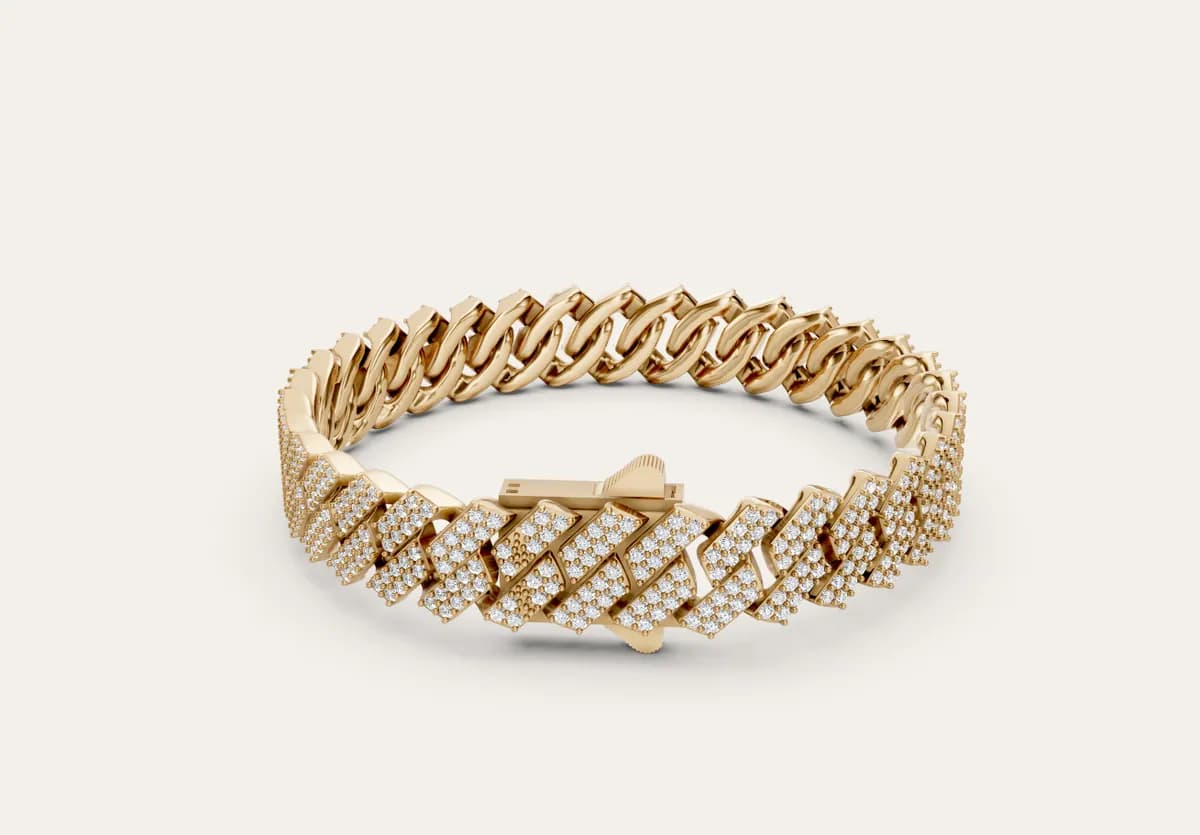 Diamond Cuban Bracelet — view 1