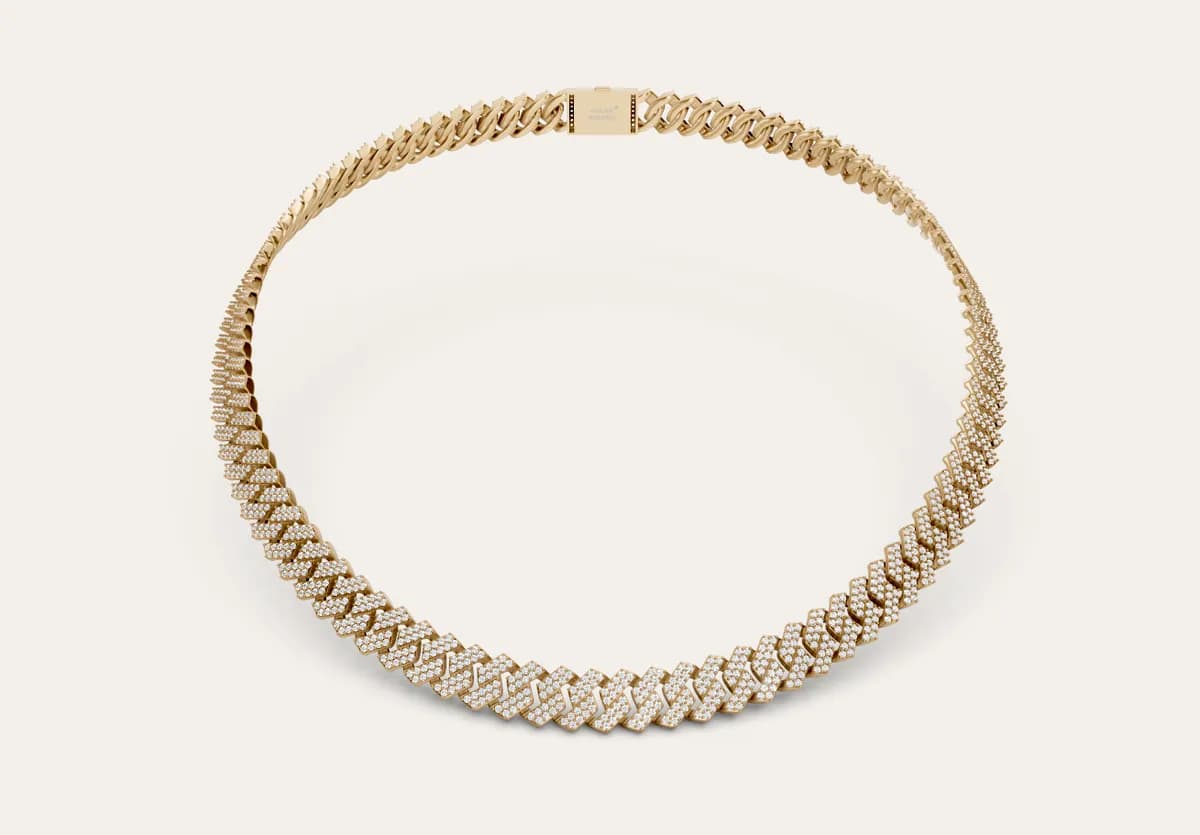 Diamond Cuban Necklace — view 1