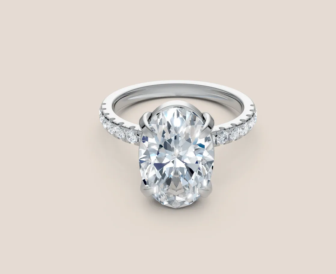 4ct Oval Ring — 18K gold ring by RUT GOLD