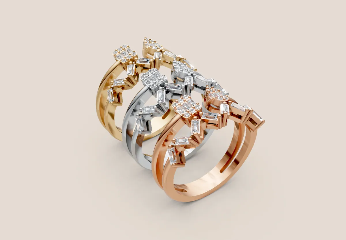 Diamond Cluster Ring R00979