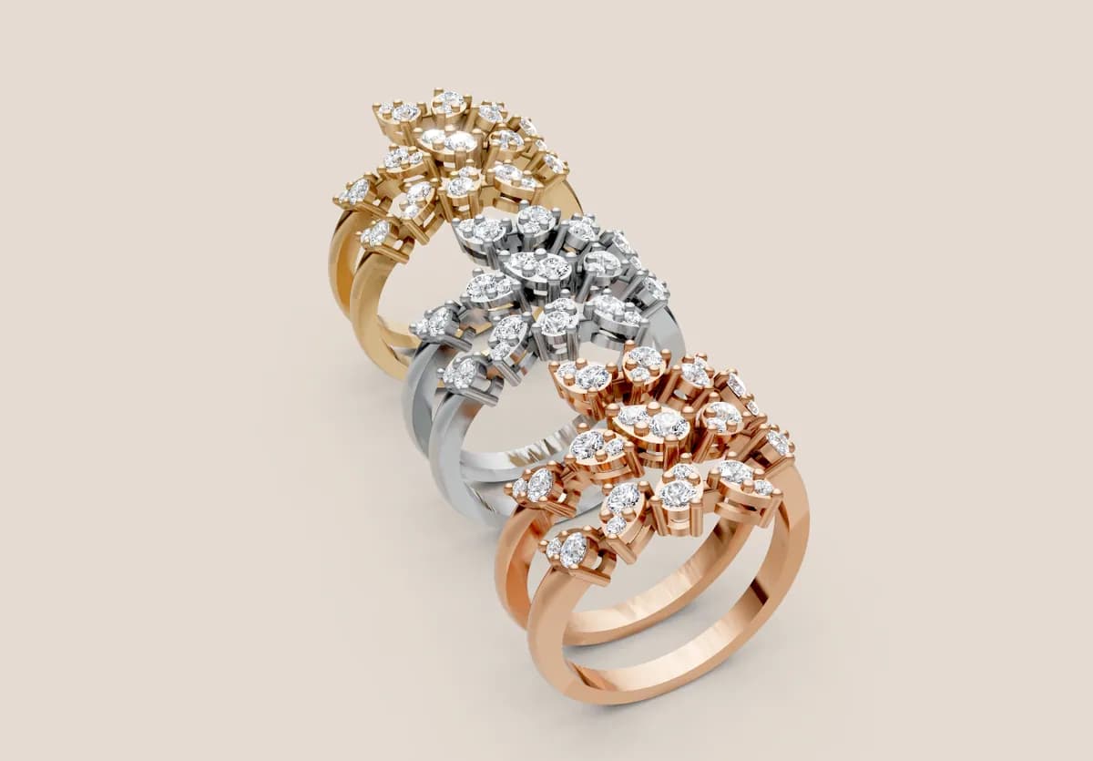 Diamond Cluster Ring R00982