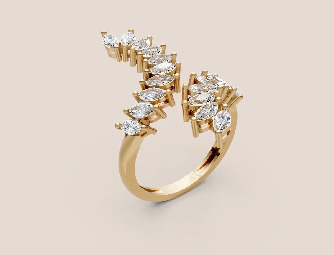Comète Wrap Ring — 18K gold ring by RUT GOLD