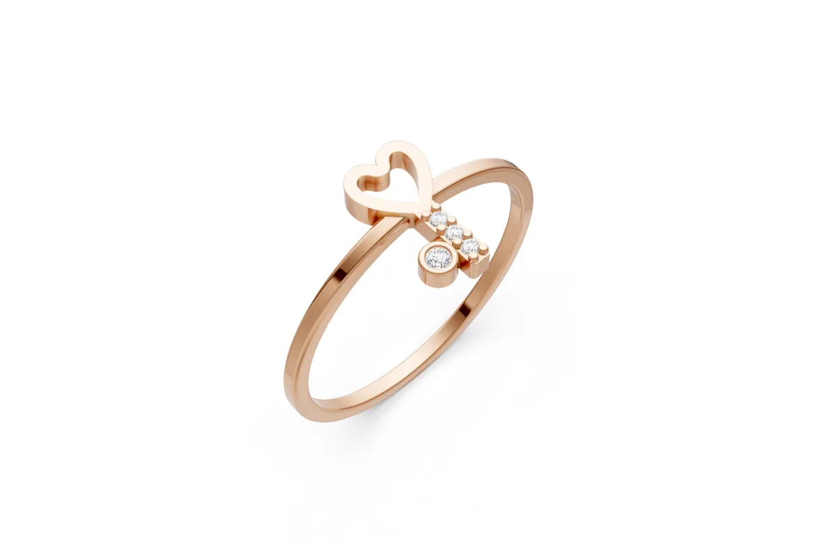 Round Diamond Ring R00809 — view 1