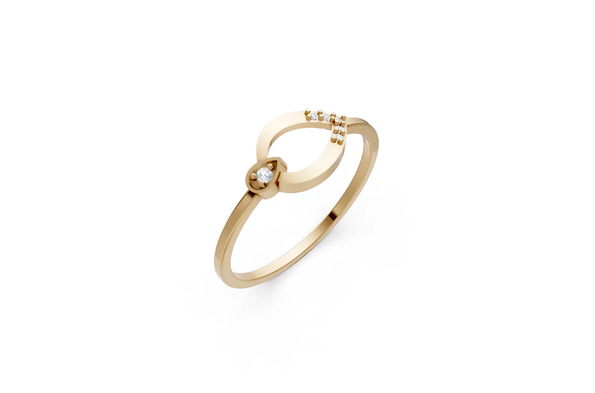 Round Diamond Ring R00811 — view 1
