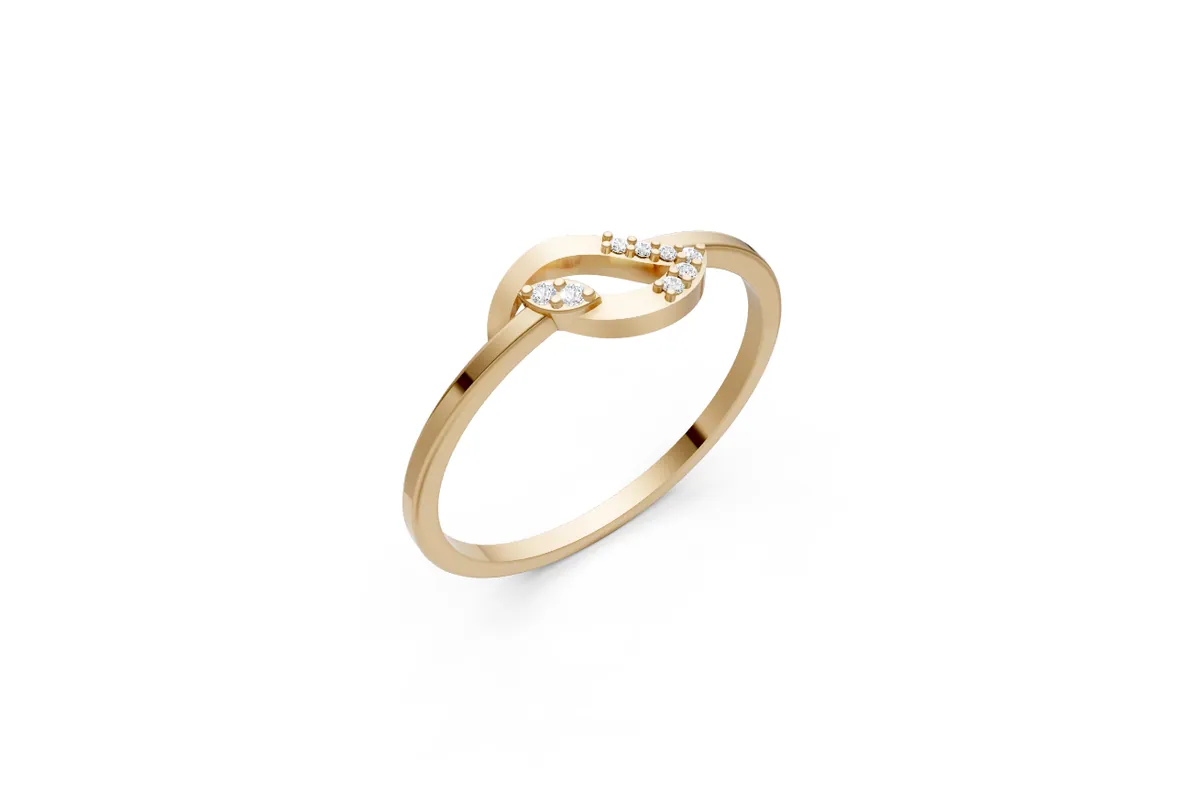 Round Diamond Ring R00816 — view 1