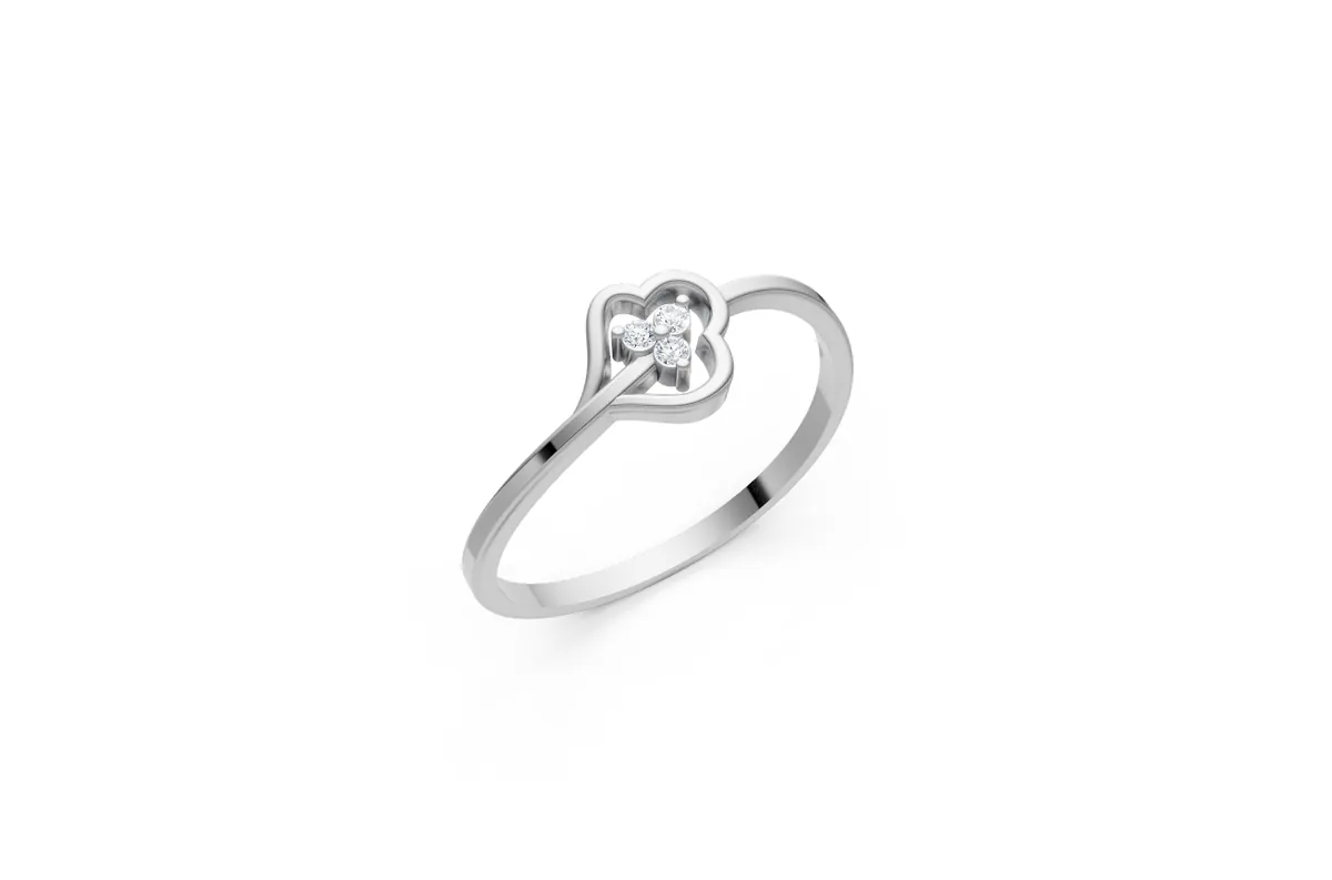 Round Diamond Ring R00817 — view 1