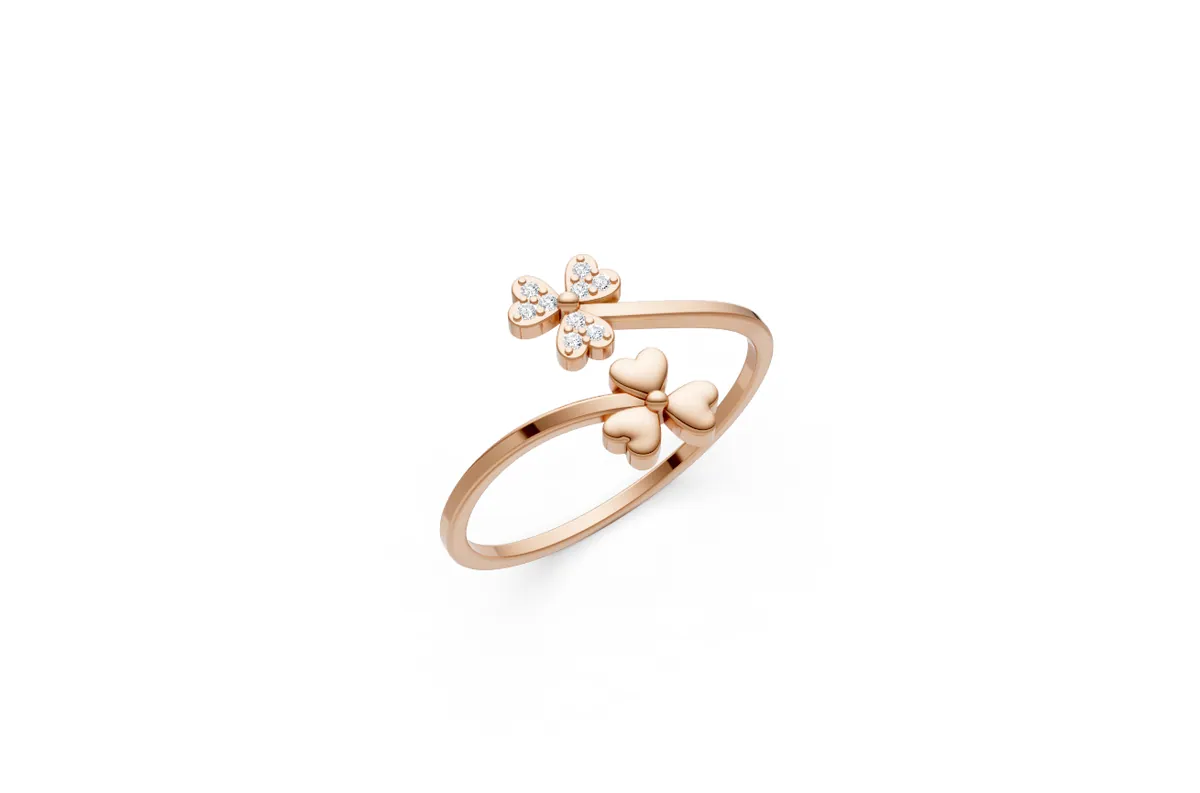 Round Diamond Ring R00822 — view 1
