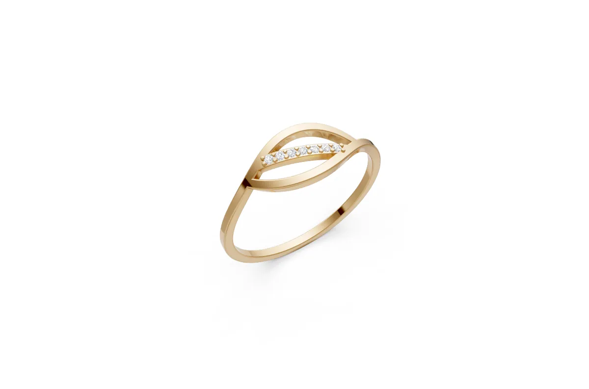 Round Diamond Ring R00823 — view 1