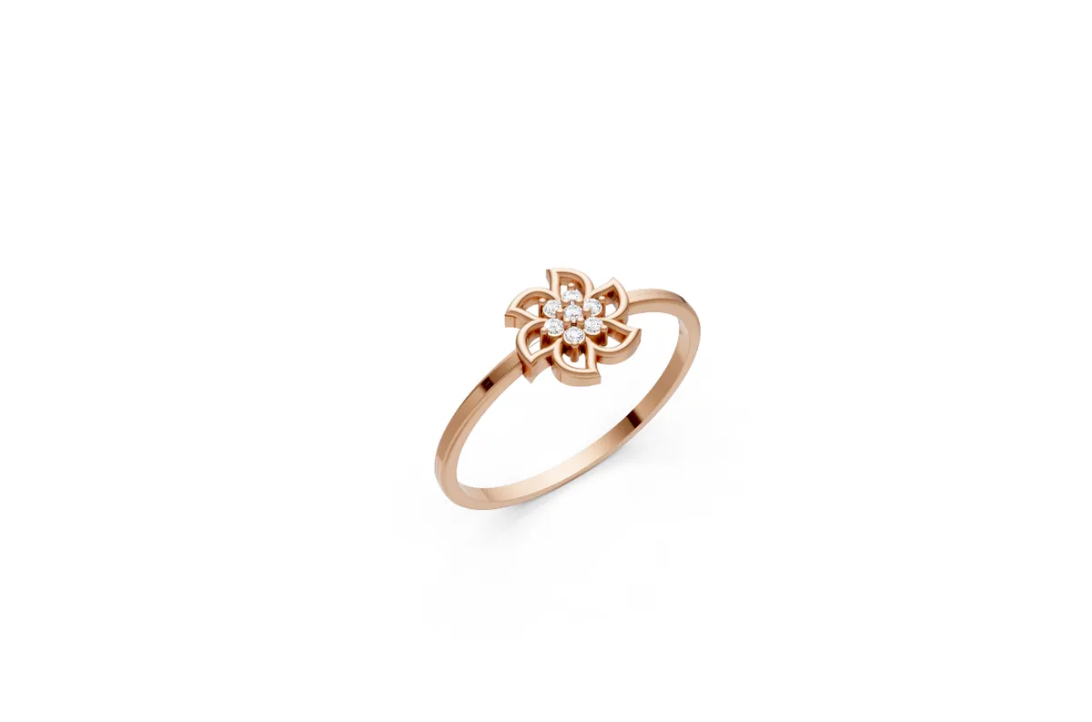 Round Diamond Ring R00824 — view 1