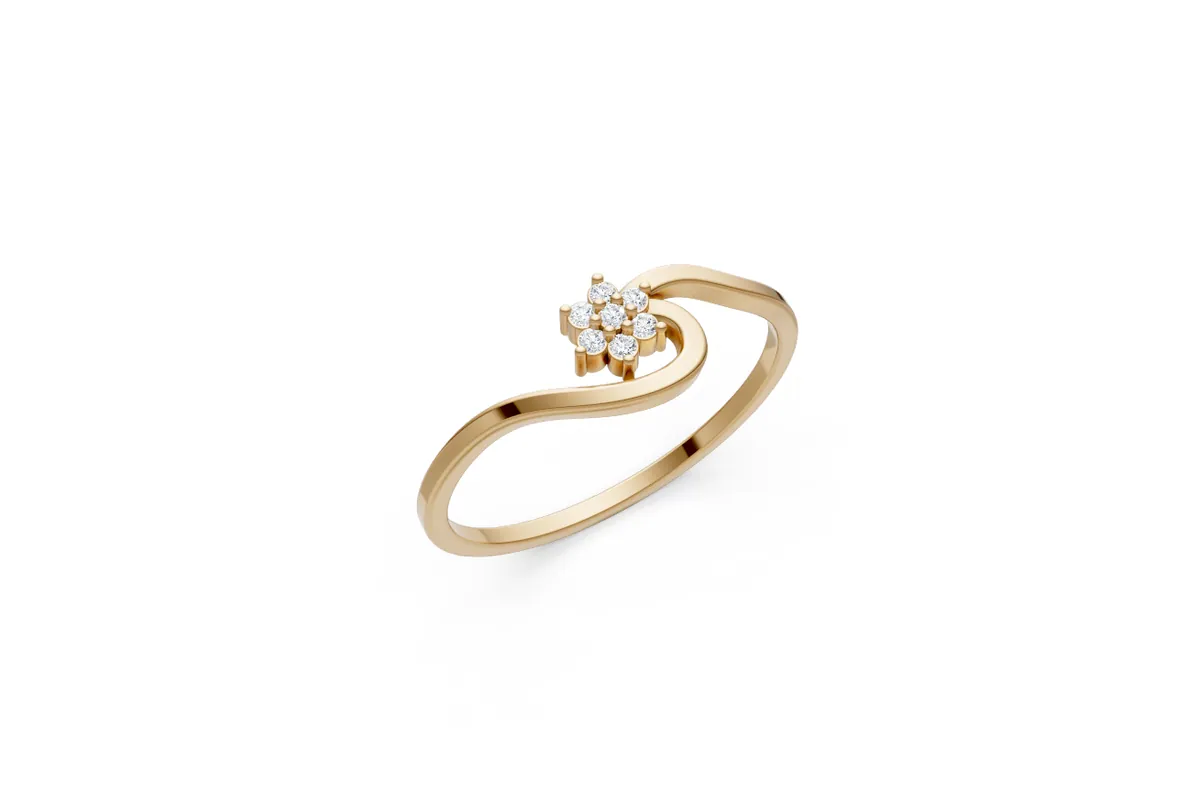 Round Diamond Ring R00825 — view 1