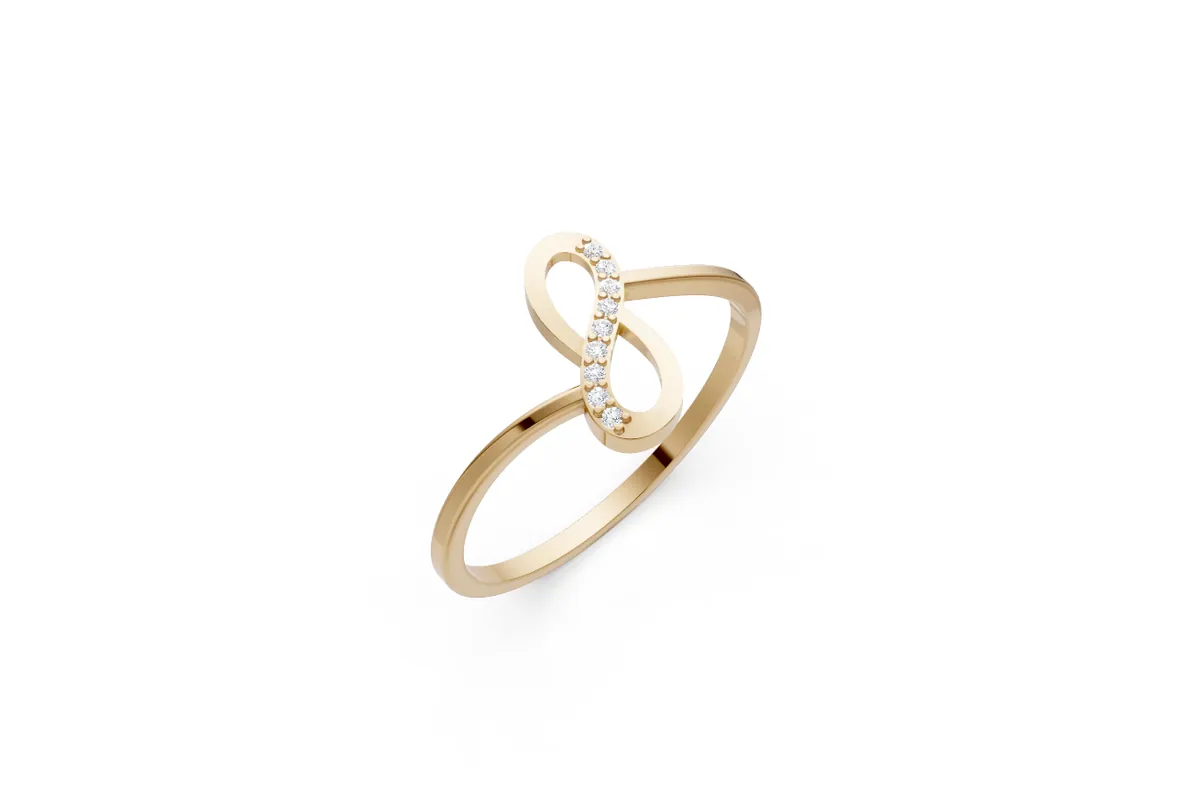 Round Diamond Ring R00828 — view 1