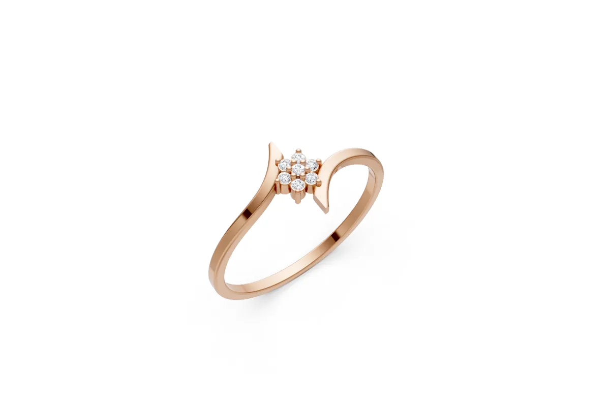 Round Diamond Ring R00830 — view 1