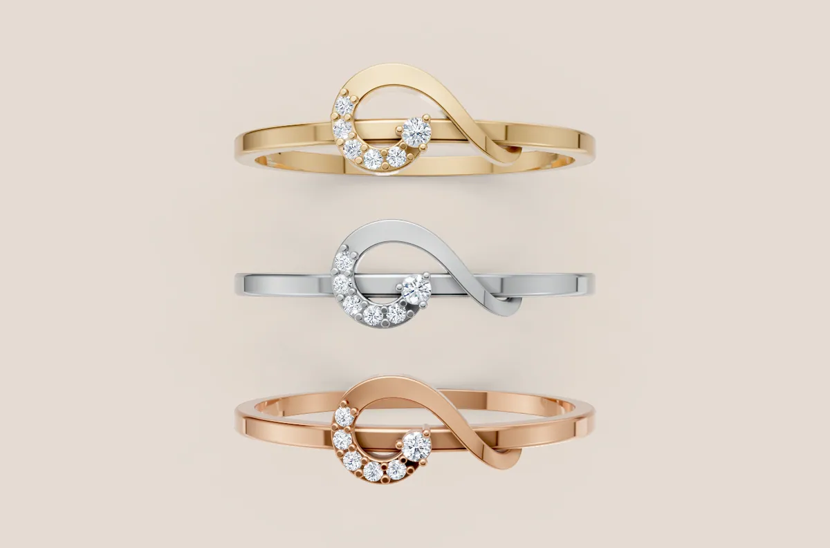 Round Diamond Ring R00831 — view 1