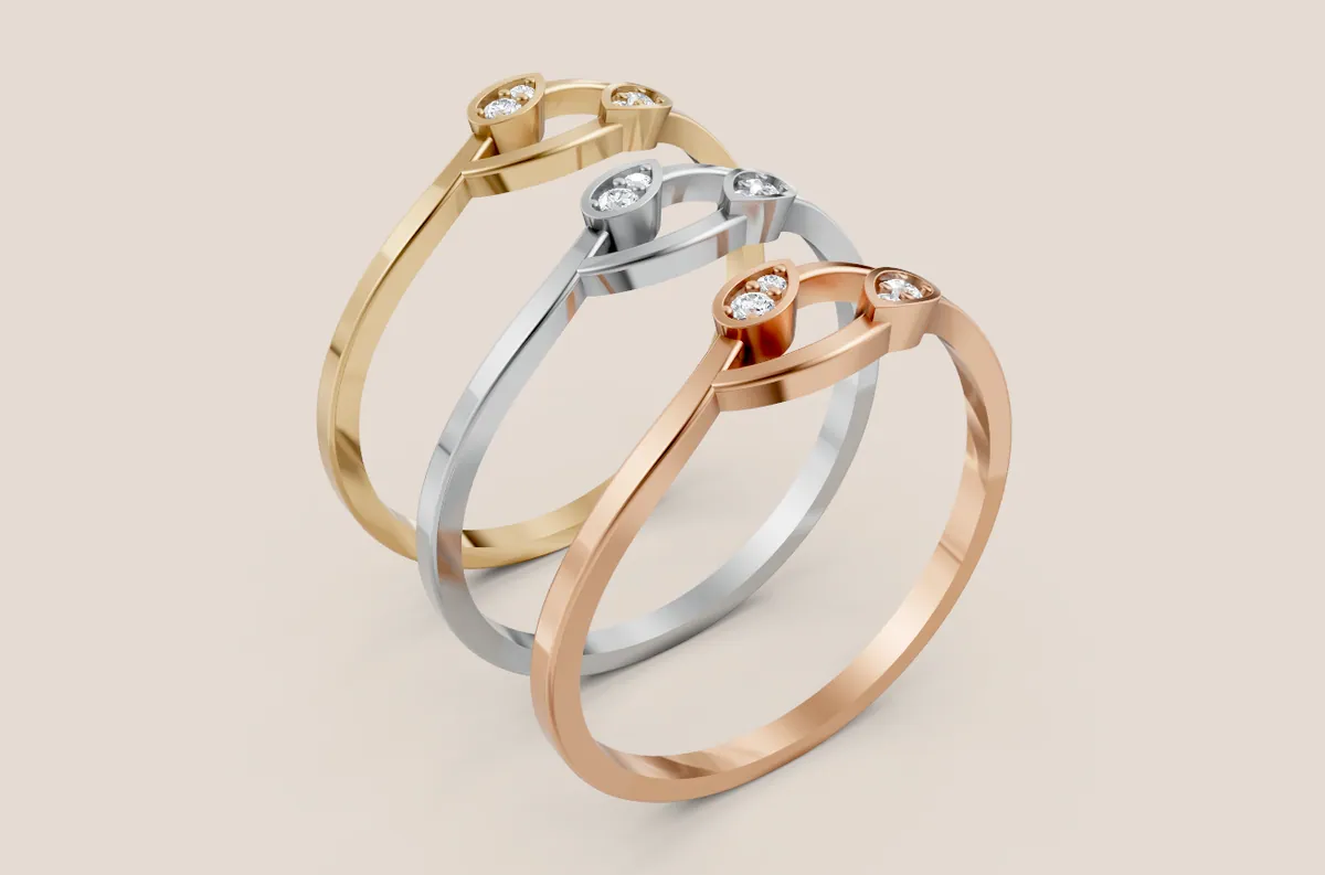 Round Diamond Ring R00838 — view 1