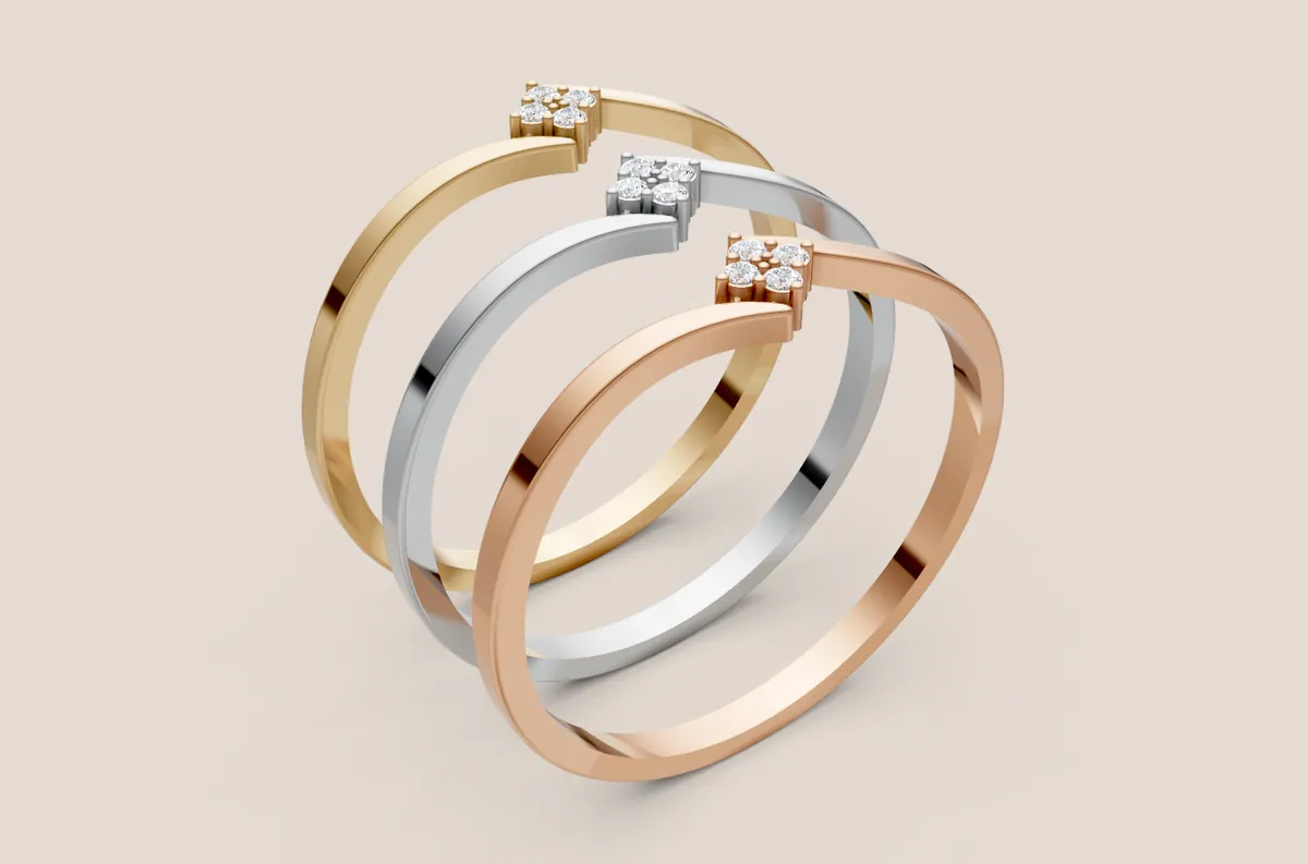 Round Diamond Ring R00839 — view 1