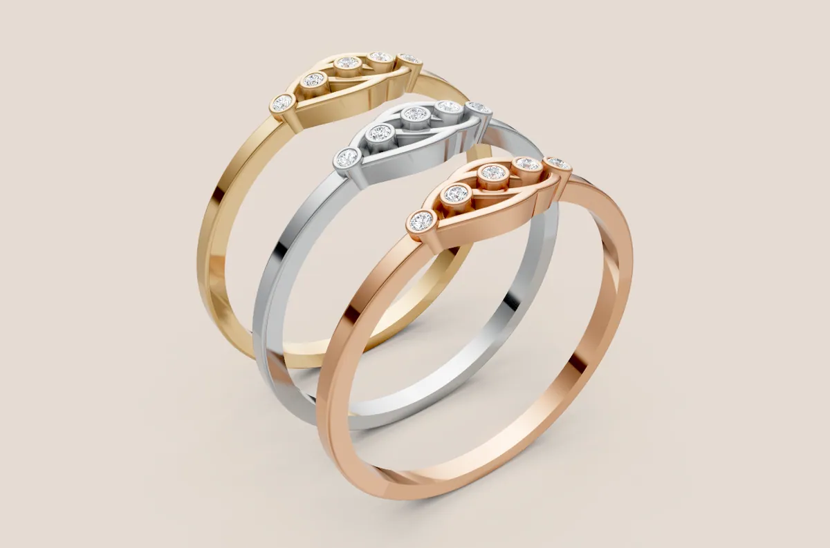 Round Diamond Ring R00840 — view 1