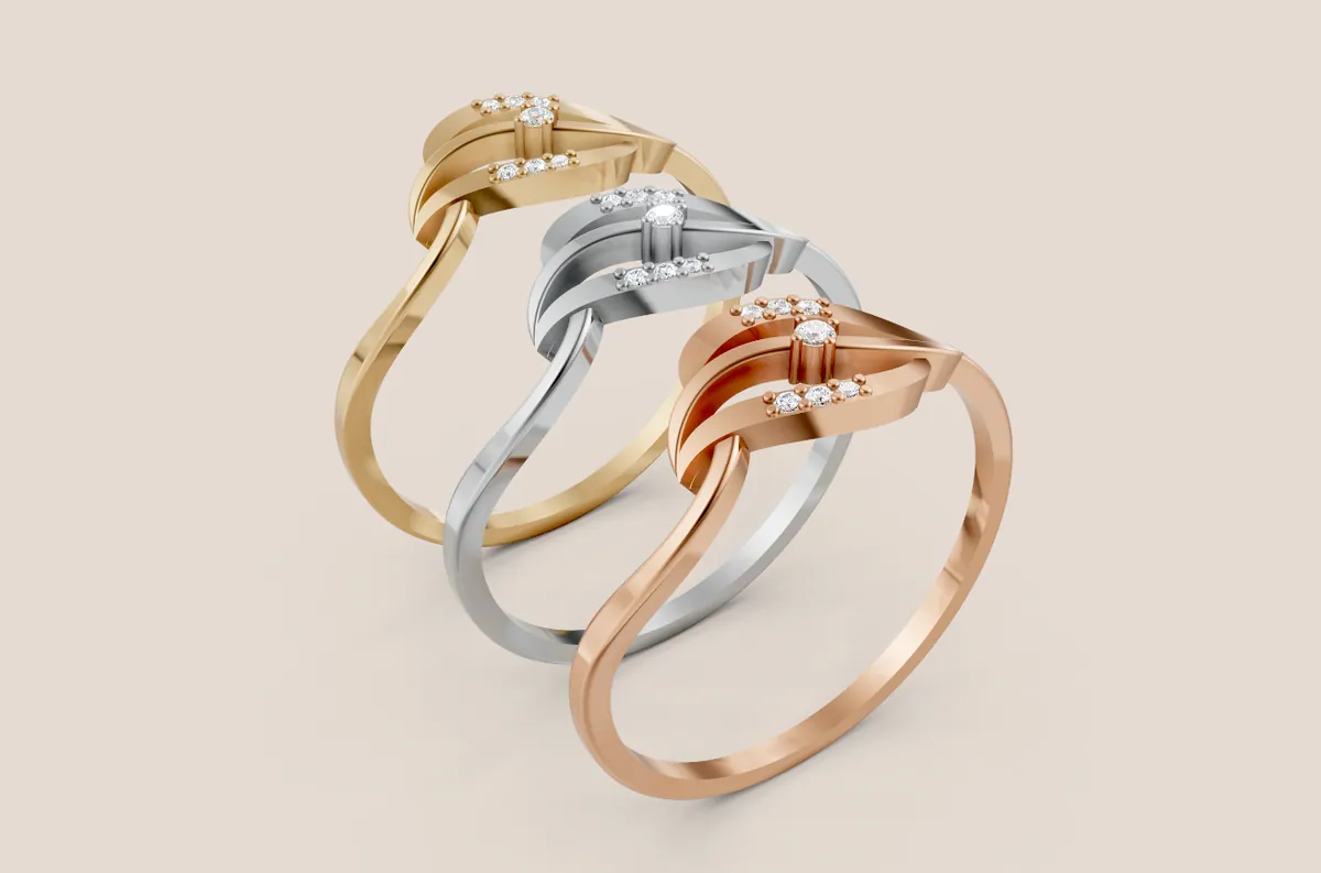 Round Diamond Ring R00841 — view 1