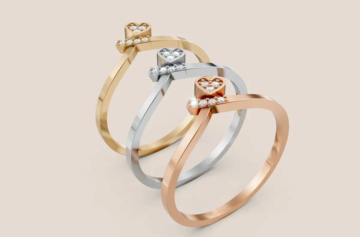 Round Diamond Ring R00842 — view 1