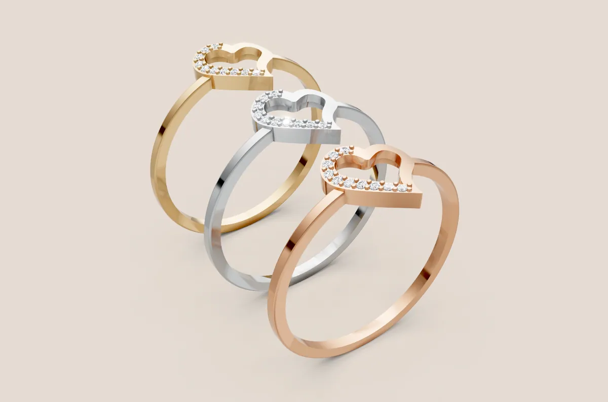 Round Diamond Ring R00847 — view 1