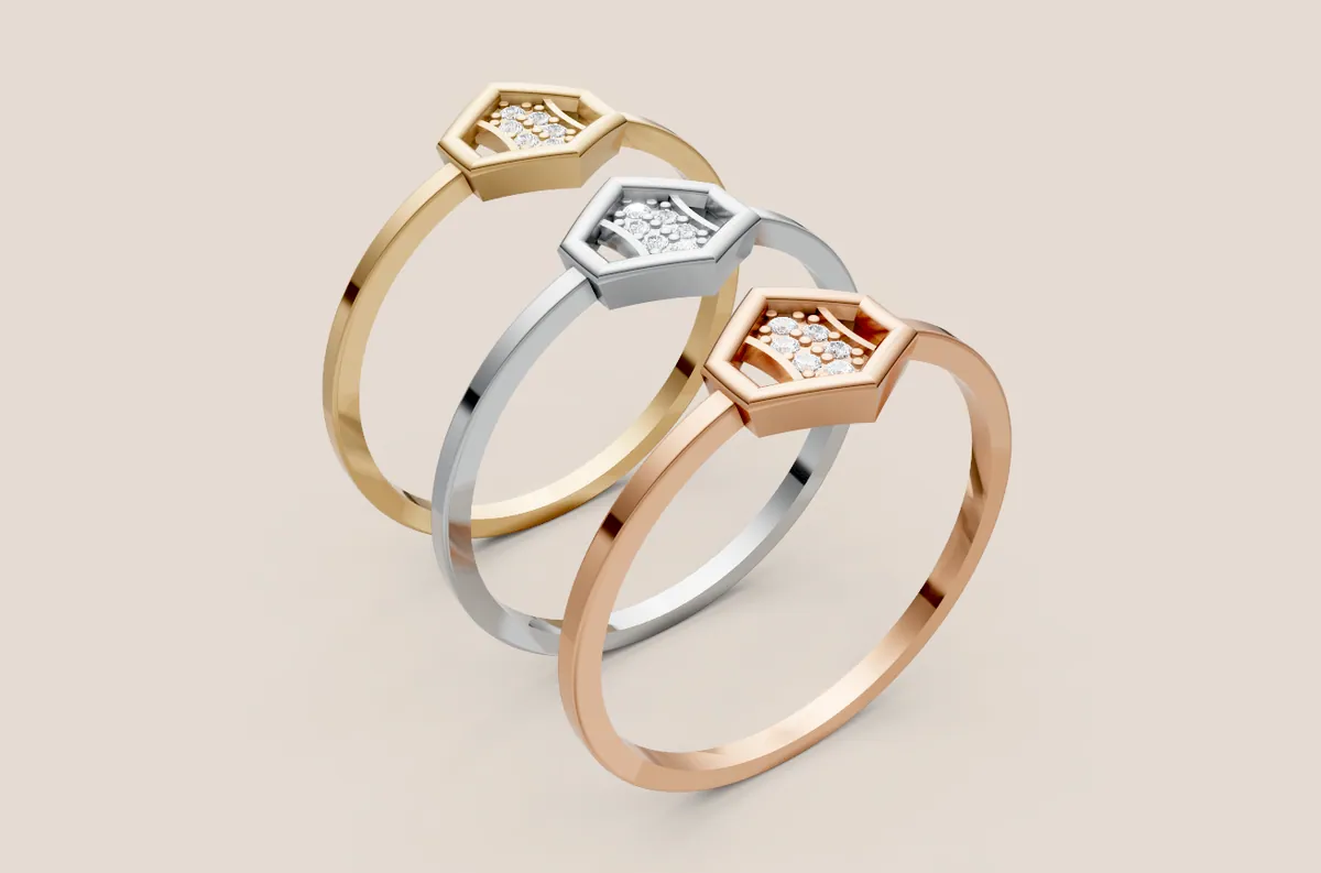 Round Diamond Ring R00851 — view 1