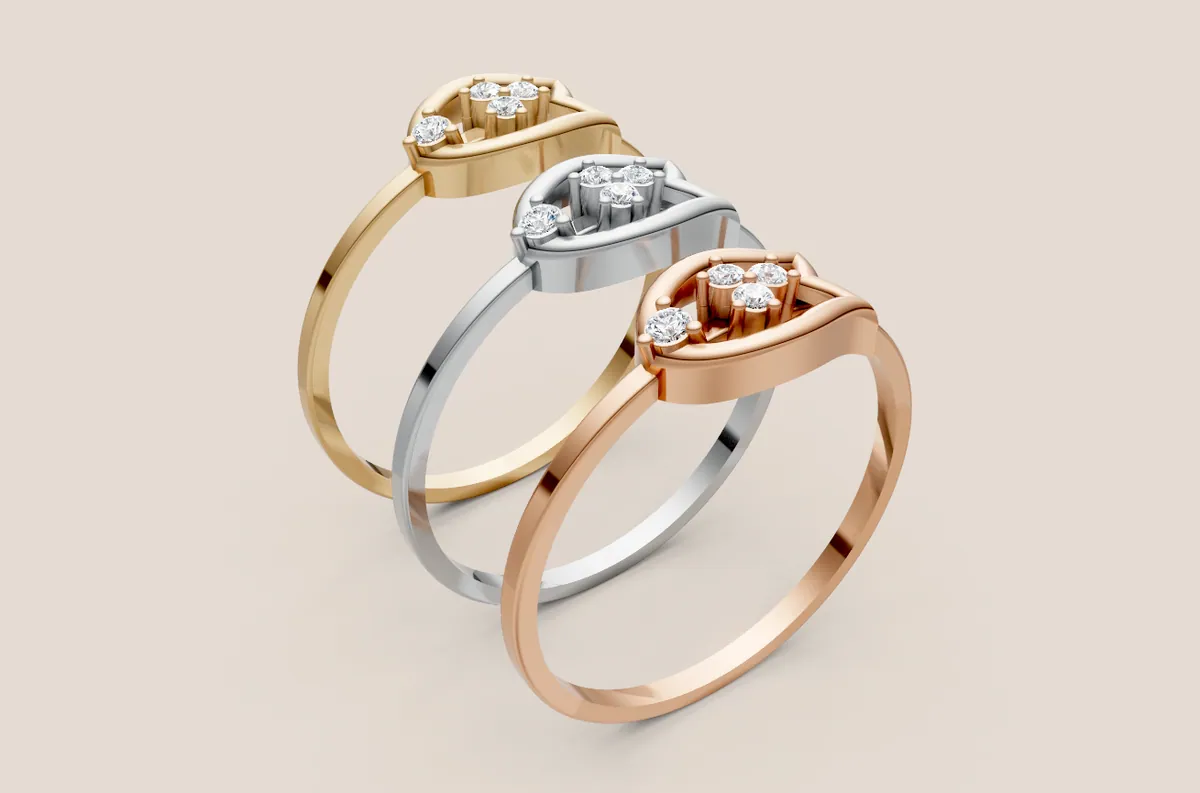 Round Diamond Ring R00852 — view 1