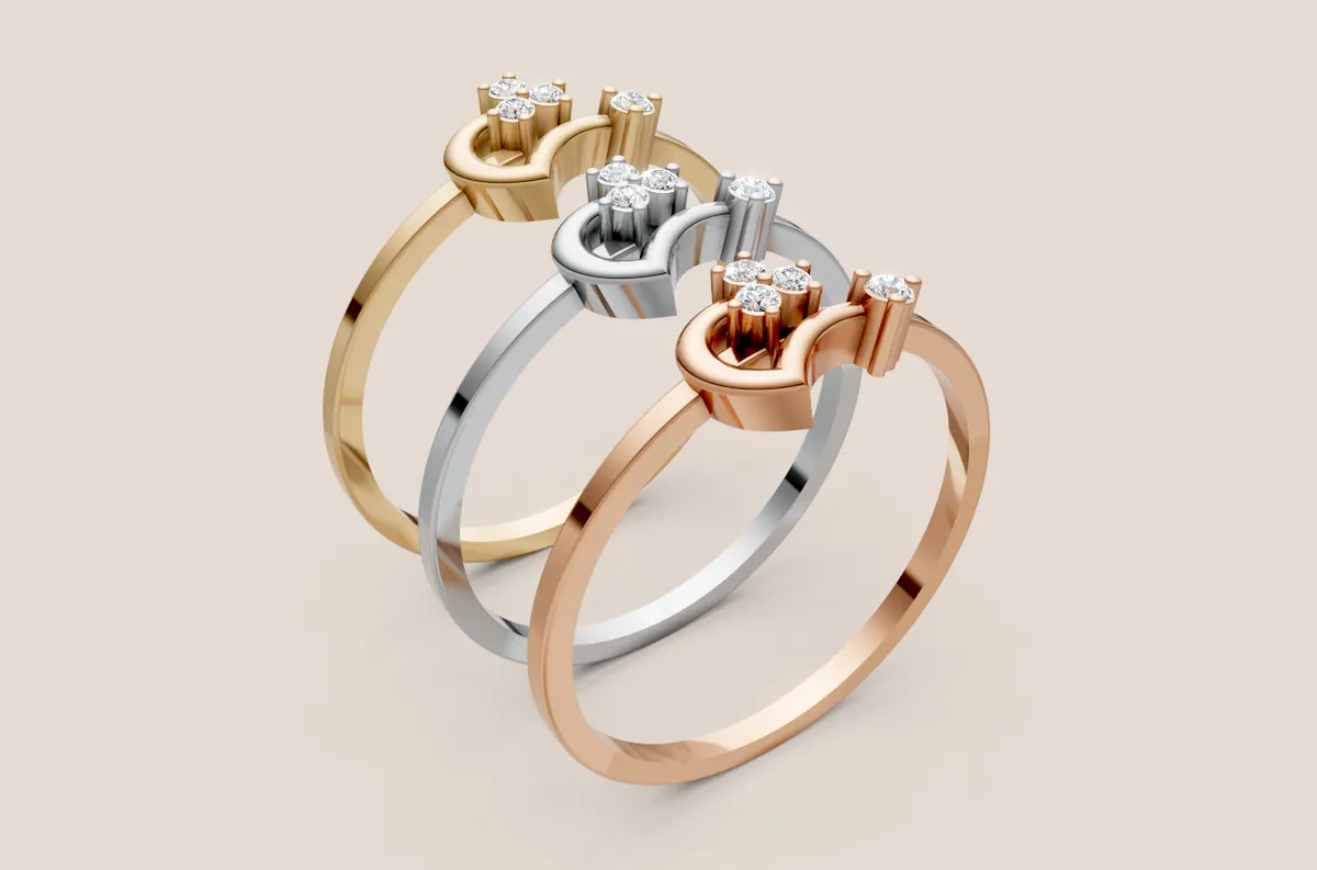 Round Diamond Ring R00853 — view 1