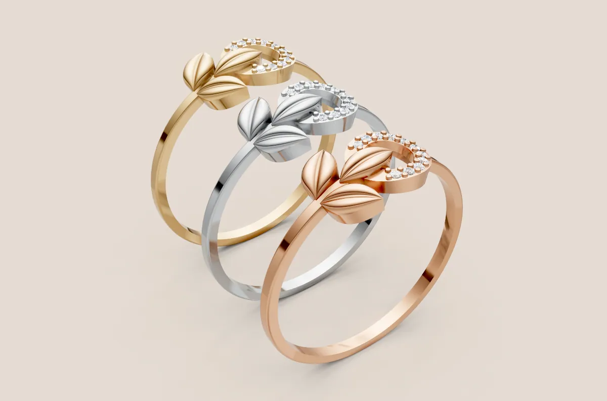 Round Diamond Ring R00854 — view 1