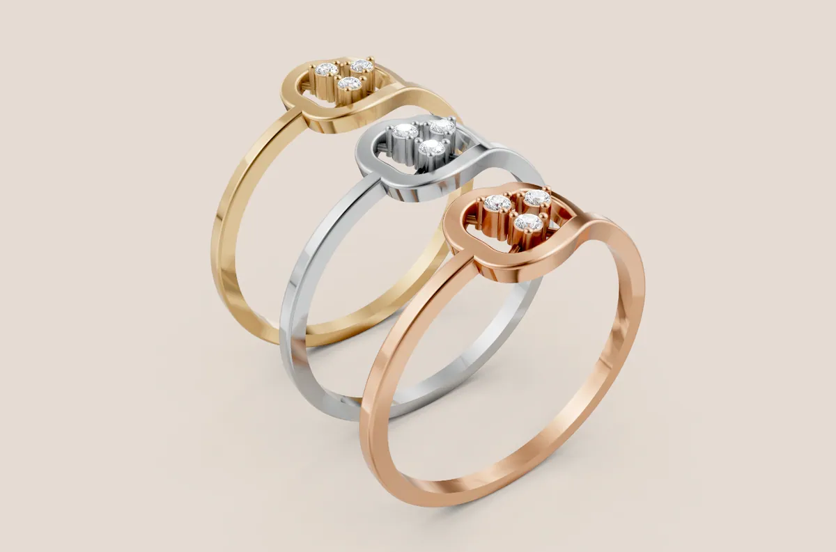 Round Diamond Ring R00860 — view 1