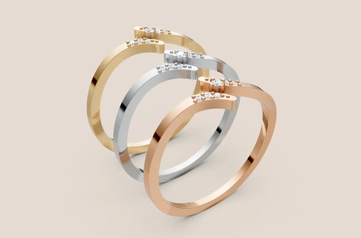 Round Diamond Ring R00867 — view 1