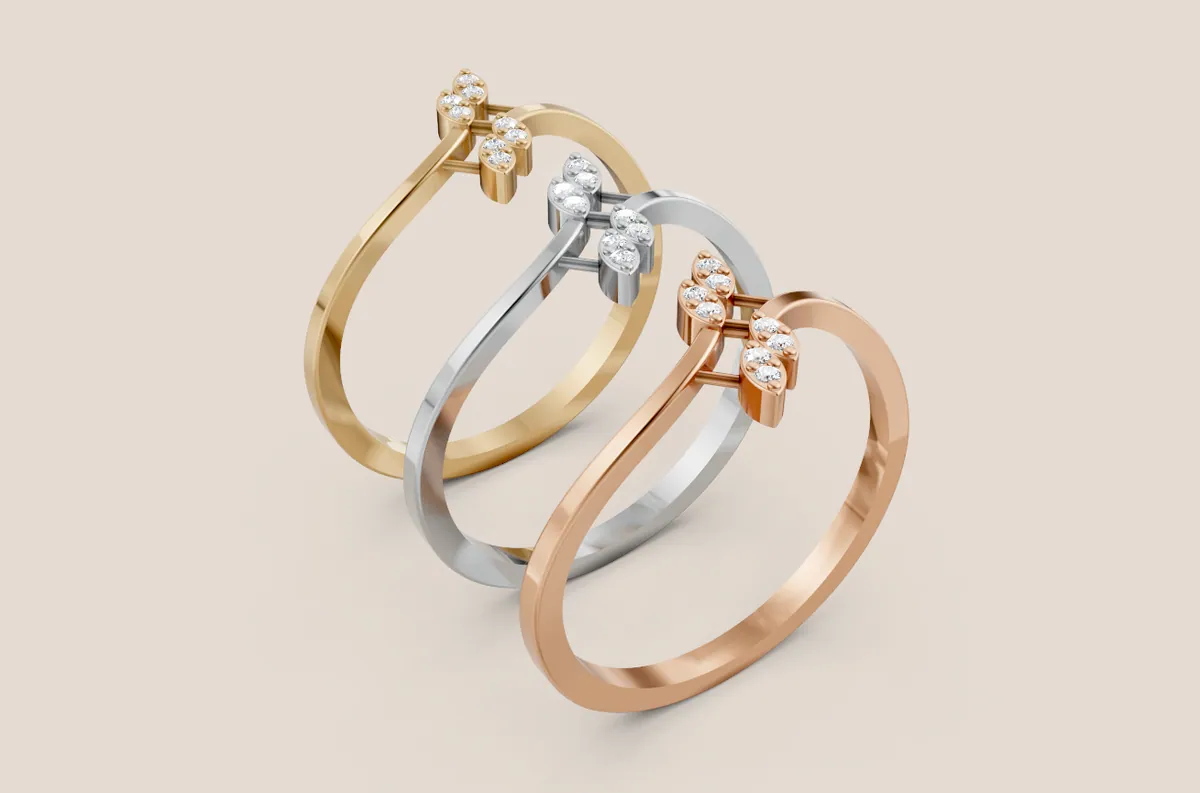 Round Diamond Ring R00869 — view 1