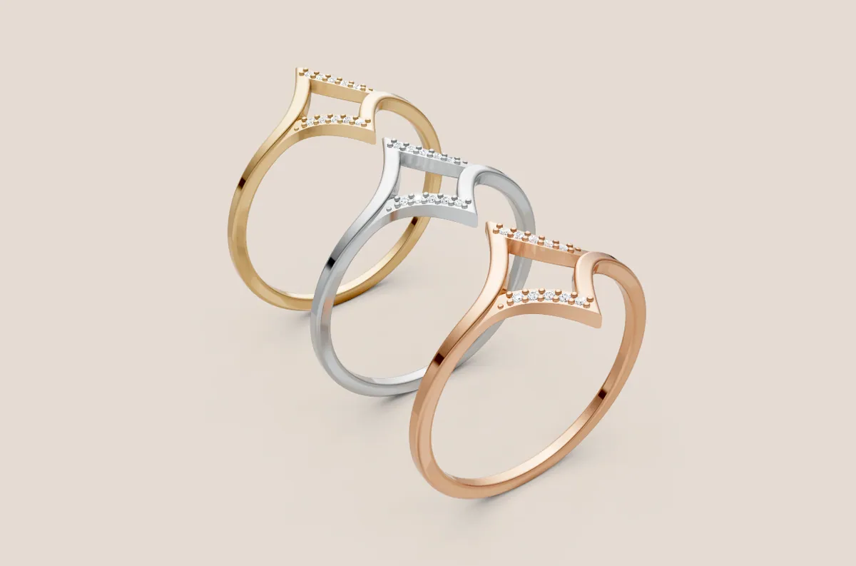 Round Diamond Ring R00875 — view 1