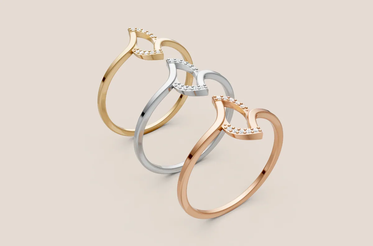 Round Diamond Ring R00876 — view 1