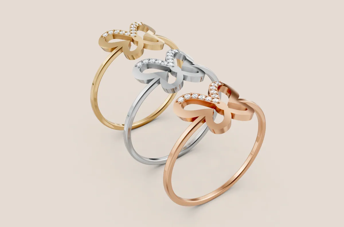 Round Diamond Ring R00878 — view 1