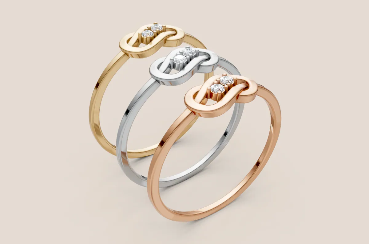 Round Diamond Ring R00880 — view 1