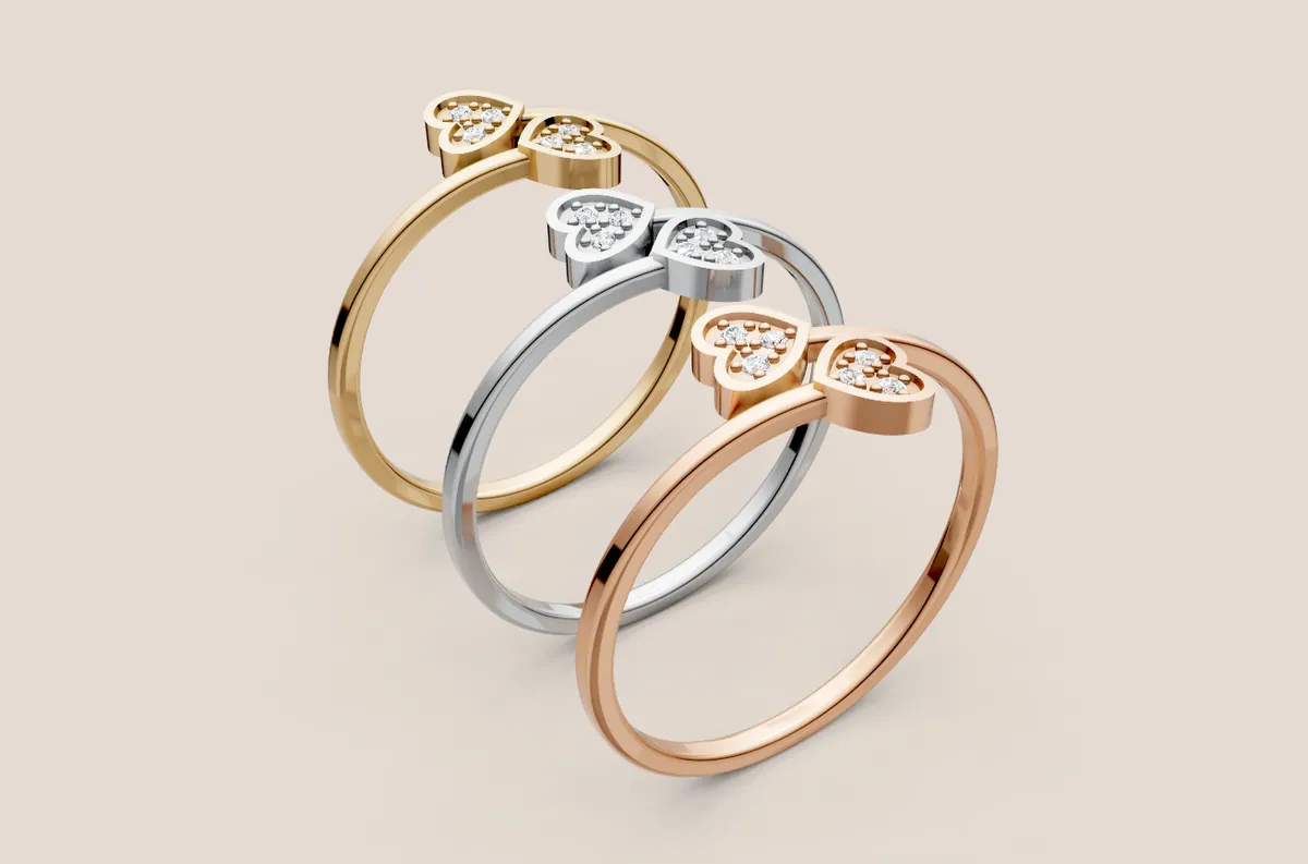 Round Diamond Ring R00884 — view 1