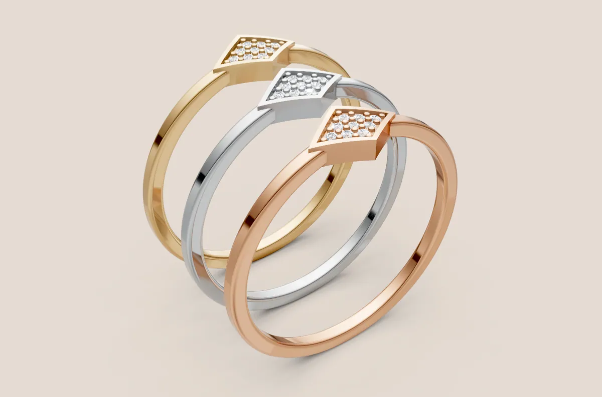 Round Diamond Ring R00889 — view 1