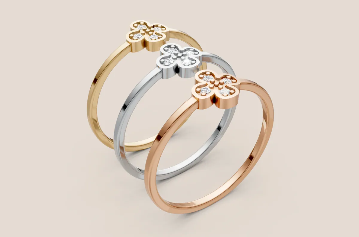 Round Diamond Ring R00890 — view 1