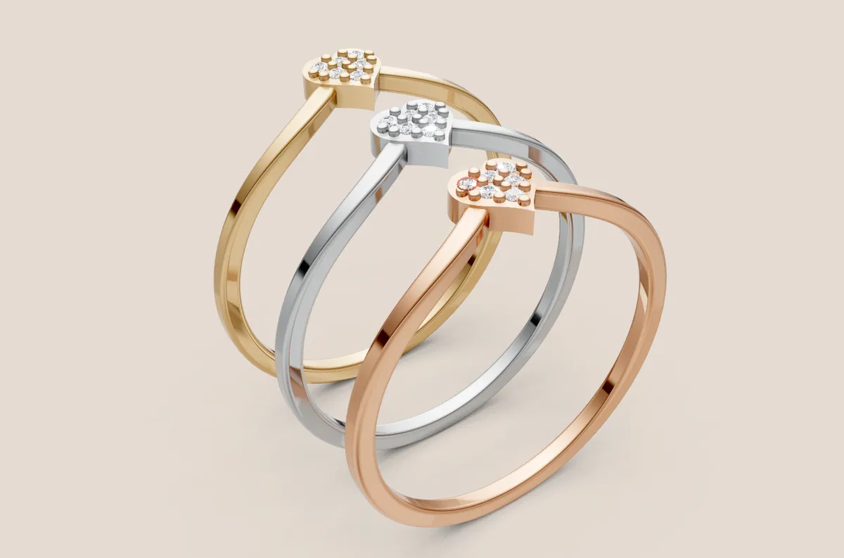Round Diamond Ring R00891 — view 1