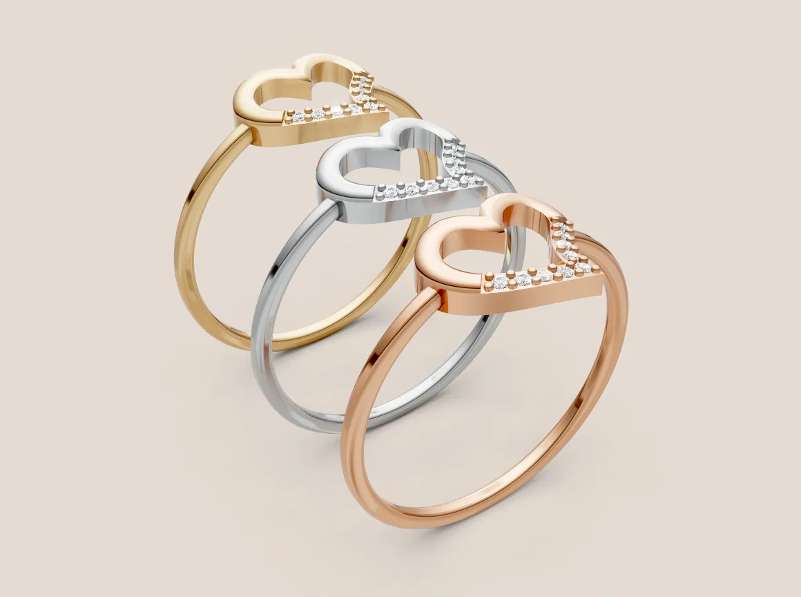 Round Diamond Ring R00896 — view 1