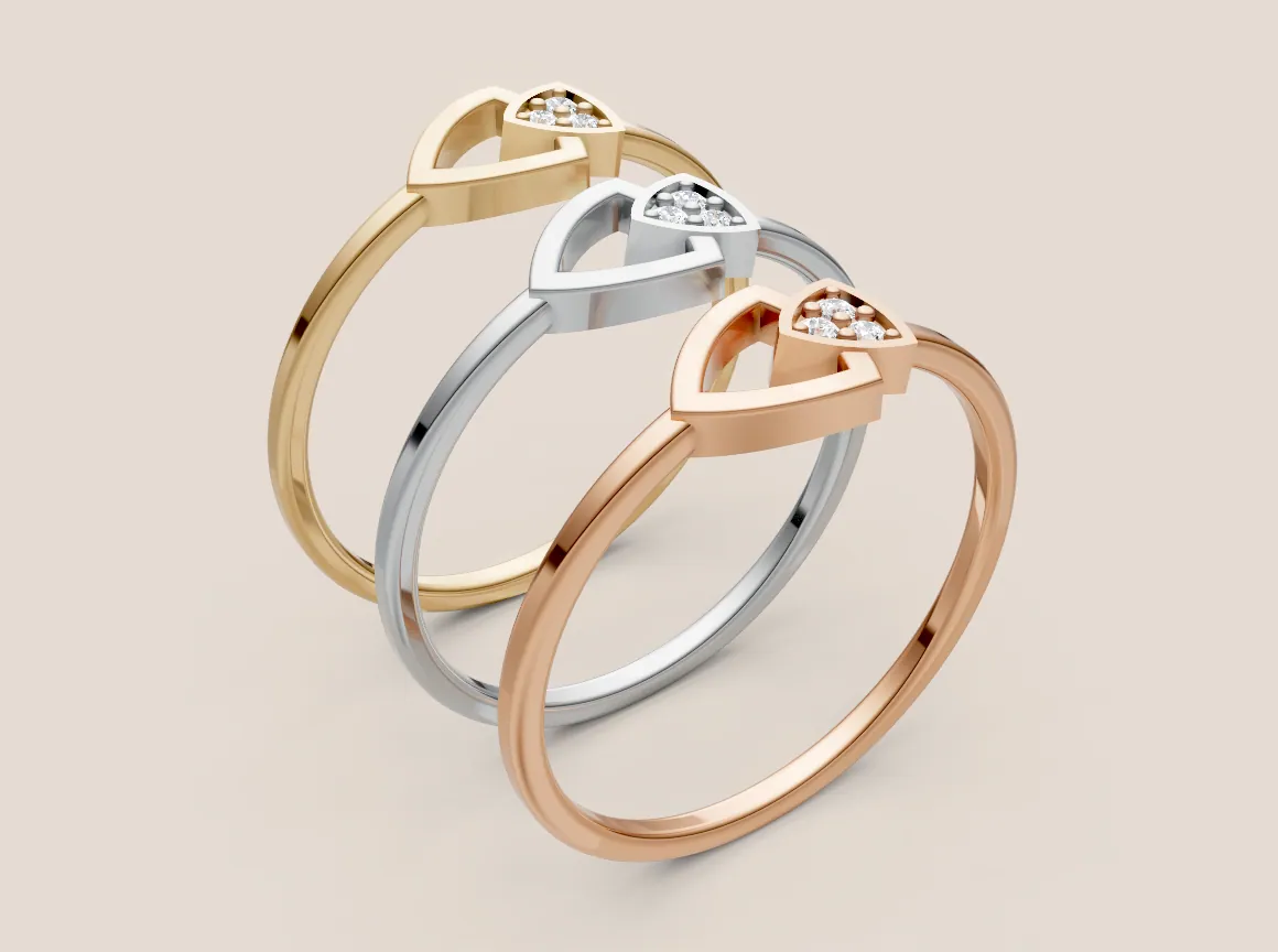 Round Diamond Ring R00899 — view 1