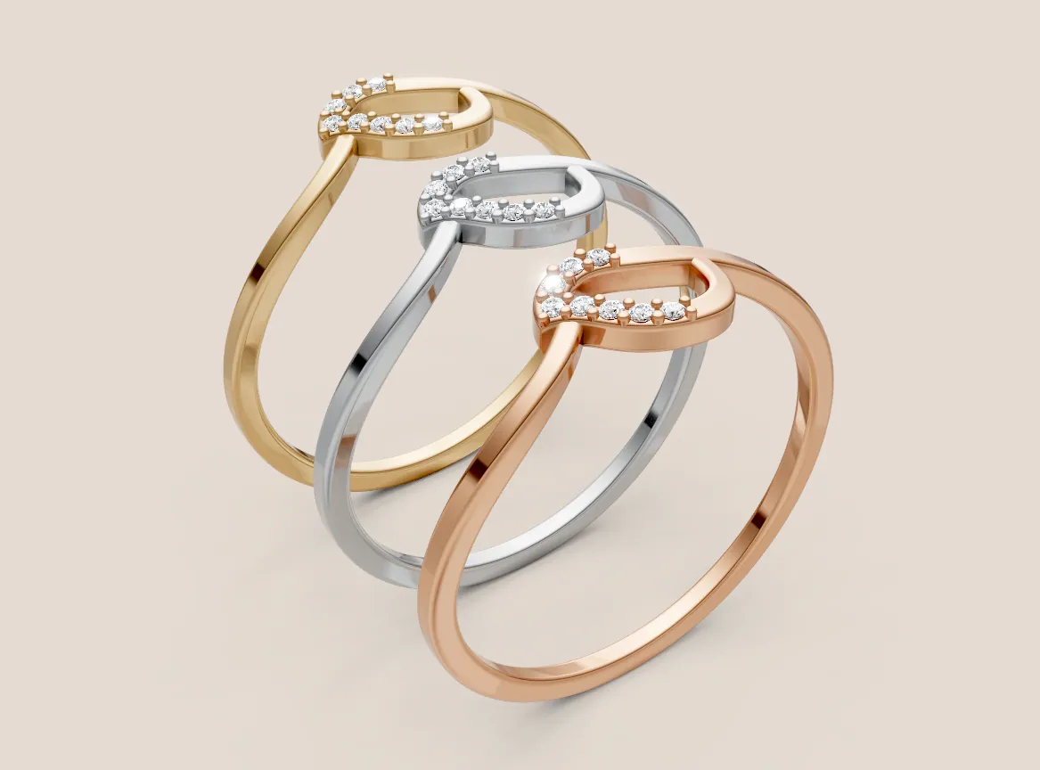 Round Diamond Ring R00909 — view 1